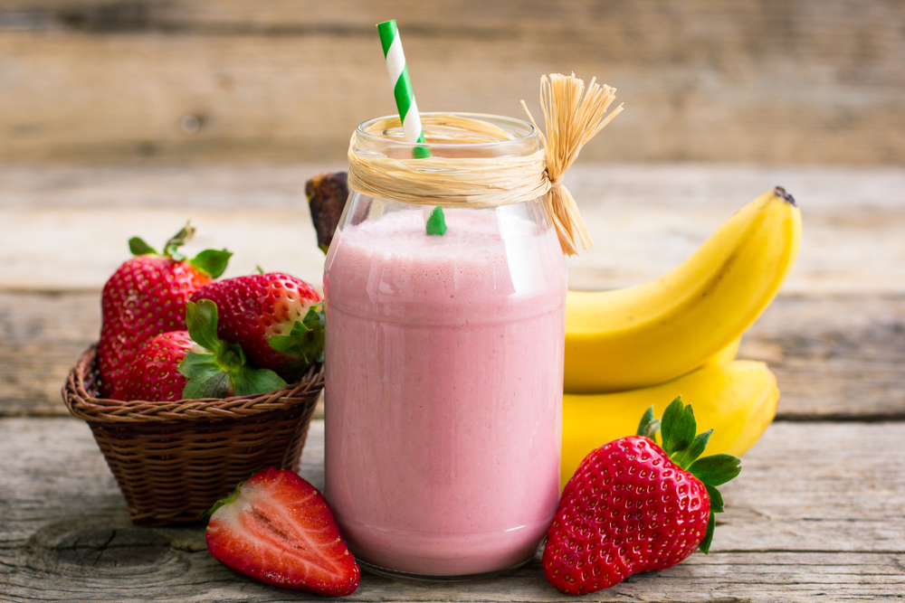 strawberry banana smoothie weight loss shake